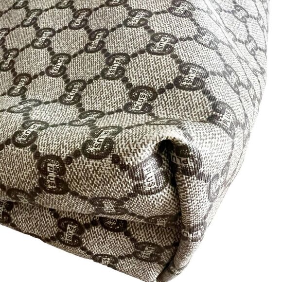 GUCCI Plus Web Sherry Line GG Plus Shoulder Tote Bag PVC Leather - Picture 10 of 16